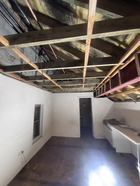Controlled artex plasterboard strip-out in Lee