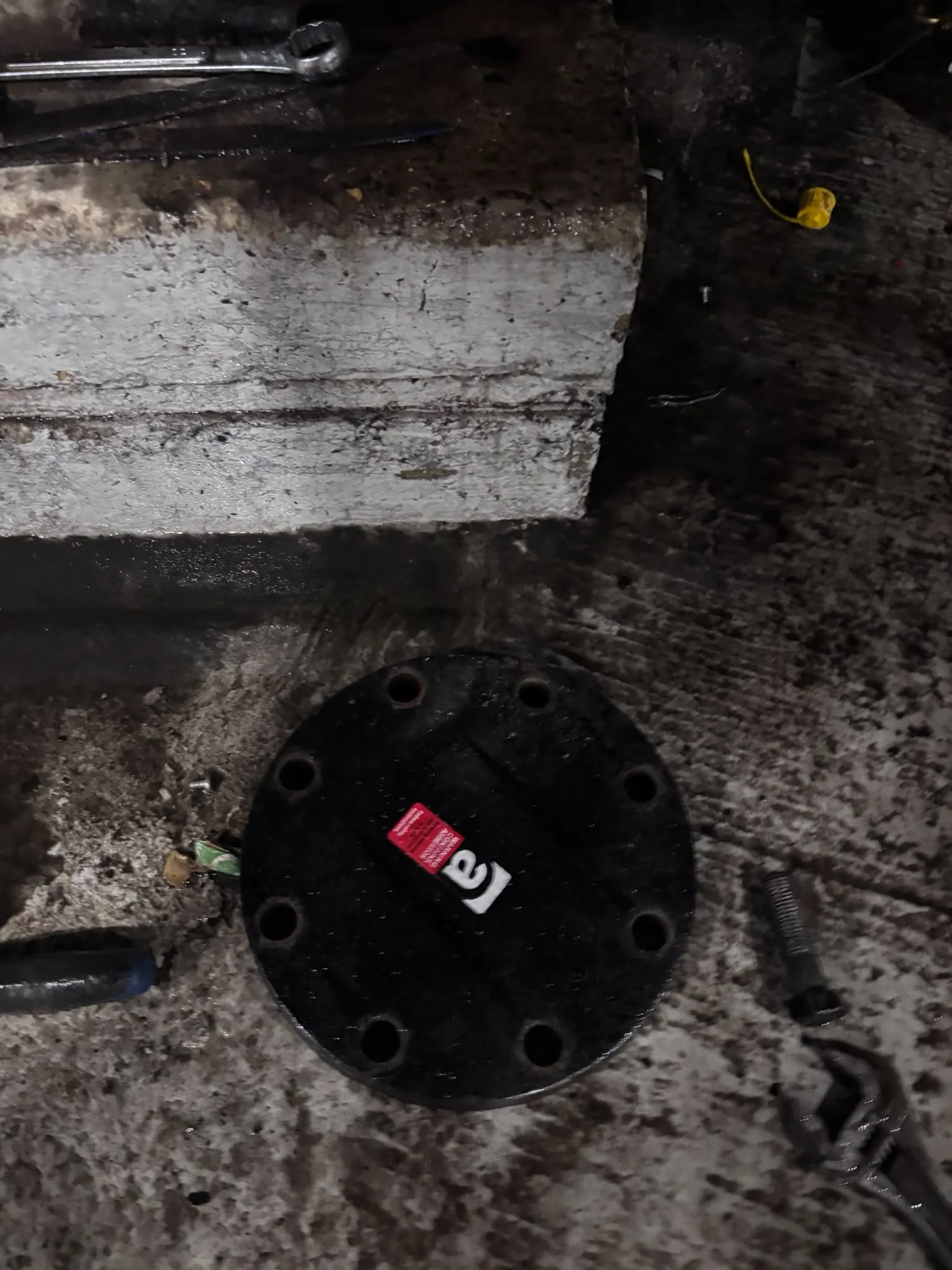 Artex scraping from a concrete ceiling during Lee refurbishment